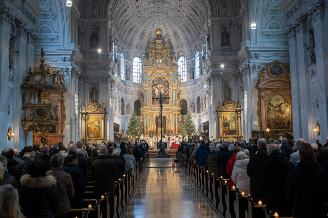 Gottesdienst in Jesuitenkirche St. Michael