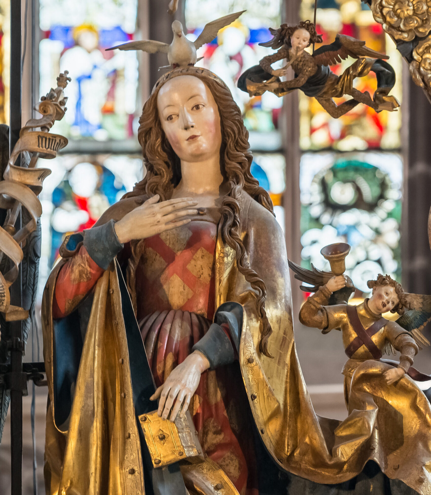 Maria vom Engelsgruß der Pfarrkirche St. Lorenz in Nürnberg (Veit Stoß, 1517–18)