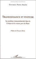 Transcendance et finitude. La synthèse transcendantale dans la Critique de la raison pure de Kant